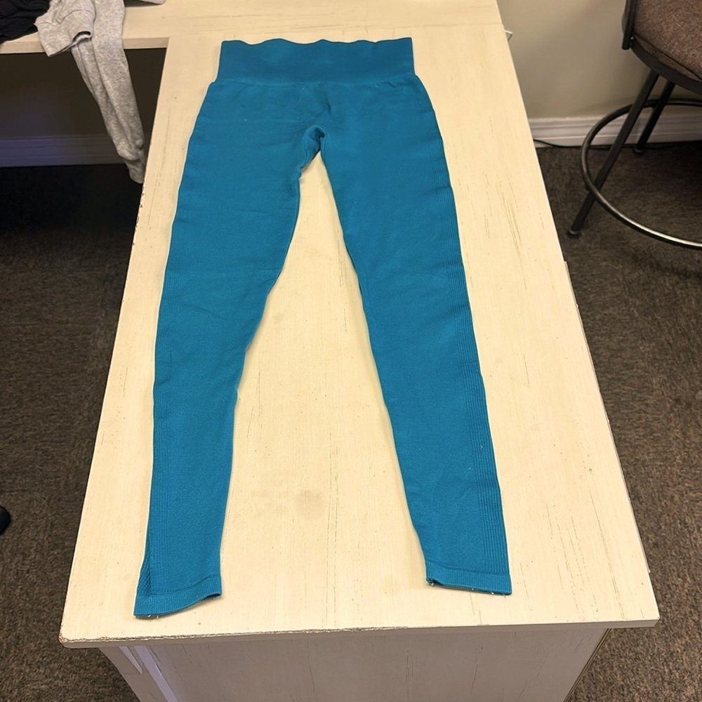 True Craft Teal Hi Waist Core Leggings